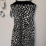 Laundry by Shelli Segal  NWT 0 Black & White dress patterned party cocktail dress Photo 4