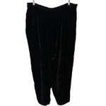Liz Claiborne Velvet Pants Women 18 Black Silk Rayon Hi-Rise Pocket Luxury Witch Photo 6