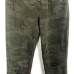 American Eagle  Curvy Super High Rise Next Level Stretch Camo Distressed Jeans Photo 4