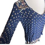 Angie Womens  Boho Tassel Paisley Print Tunic Dress - Sz M Photo 2