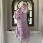 NEW Sabina Musayev Nogatin Fairy Prairie Lilac Mini Dress Size M Retail $380 Size M Photo 8