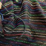 Flaw/City Studio XXS Metallic Pin Striped Black Sheath Dress Tulip Style Bottom Photo 11