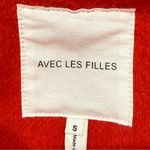 Avec Les Filles Hourglass Blazer Small Red Double Breasted Wool Holiday Chic Photo 11