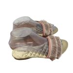 Birdies  Sparrow Pink Fringe Slip On Slide Sandals Boho Retro Bridal Womens 7 Photo 2