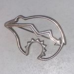 Authentic Vintage Native American Sterling Silver Grizzly Pin/Brooch Photo 2