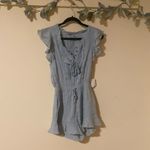 Free People NWT  Sea Foam Ruffle Romper Photo 5