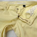 DKNY  Ludlow Solid Yellow Denim Bermuda Shorts Mid Rise Size 14 Pockets Photo 5