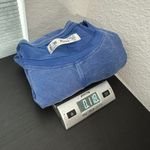 M Rena Blue Scoop Neck Long Sleeve Pullover Seamed Tunic Casual Top Size Large Photo 11