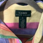 Lauren Ralph Lauren Pastel Stripe Button‑Up Shirt M Streetwear Y2K Preppy Blouse Purple Size M Photo 13