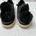 J/Slides nyc Pom Pom black fashion lace up low top loafer sneakers size 6.5 Photo 5