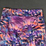 Reebok Womens Large Multicolored Tropical Palm Print Athletic Crop Leggings Photo 7