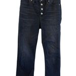 J.Crew Billie Demi Boot Crop Jeans Button Fly Raw Hem 26 Black Button Fly Photo 0