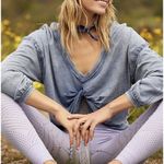 Free People  Moon Rising Long Sleeve Top in Blue Size X-Small Photo 1