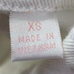 Belle by Kim Gravel Eyelet Jacket Womens XS White Flower Knit Sleeves Pockets Photo 5