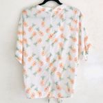 BeachLunchLounge Top M NWT Pineapple Print Tie Summer Vacation Beach Pool Swim Photo 7
