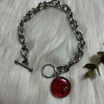 Cardinals Arizona charm toggle clasp silver tone bracelet Photo 3