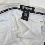 Stacy Adams White Belted Zip Linen Shorts 8111SP Bottoms Pants Plus Size 40 NWT Photo 4