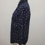 Banana Republic Factory Navy Classic Fit Bee Print Button Down Size Medium Photo 3