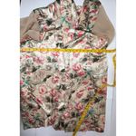 Vintage Inner Most Robe Women's Size Small Silky Kimono Style Floral Glam Sheer Gold Photo 4