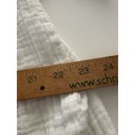 Natural Life  Cotton Gauze Shirt L/ XL White Raw Edge Off Shoulder Boho Coastal Photo 11