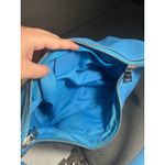 Coach  East/West Celeste Convertible Hobo Bag Pebbled Leather Blue Purse Photo 9