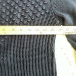 Talbots Petites Navy Blue Oversized Swiss Dot Sweater Hot Pink Trim Size P Small Photo 4