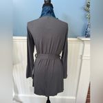 NWT Samantha Chang New York Lace Front Robe Smokey Gray w/Blue Moon Lace~Large Blue Photo 6