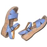 Kork-Ease  Blue Leather Sandals Minimalist Size 9 M Photo 3