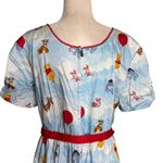 Lounge Fly Disney Winnie The Pooh Stitch Shoppe Dress Size 3XL Blue Belted Zipper Photo 6
