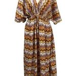 Cost Plus World Market | Orange Brown Resort Gown Size L Photo 0