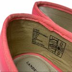Lands' End  Women's 8.5B  Faux Leather Pink Flat Shoes Photo 3