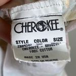 Vintage Cherokee Pastel Pink & Blue Floral Short Sleeve Button Up Shirt Size S Photo 4