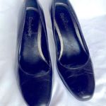 Etienne Aigner  Women's Chunky Heel Black Leather Pumps Size 9 Photo 0