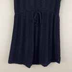 Polo Jean Co. POLO JEANS RALPH LAUREN Vintage Y2K Navy Blue Knit Short Sleeve Babydoll Sweater Photo 2