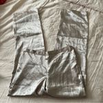 Calvin Klein Women’s Vintage Long Sleeve Beige Satin 2 Piece PJ Pajama Set M NWT Photo 1