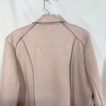 Torrid Plus Size 2X Suede Moto Jacket Light Pink Full Zip Long Sleeve 1642 Photo 11