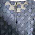 Nic+Zoe  Black Textured 3 D Polka Dot Shift Dress Medium Photo 5