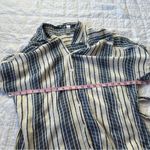 Mahina Hawaii Striped Shirt Dress Button Up Large Photo 5