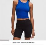 Lululemon  White Ebb to Street Cropped Racerback Tank Top Photo 6