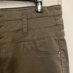 Tinseltown  women’s skinny multi-buttoned olive green jeans‎ — size 12 Photo 1