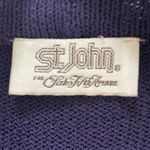 St. John Vintage 80s Santana Knit Purple 2pc Skirt Suit S 8 Photo 9