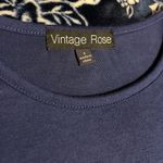 NWT! Vintage Rose “Say Yes” Martini Blouse 18” P2P Blue Photo 5