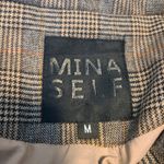 Mina Self Womens Brown Plaid Double Breasted Blazer Size L Office Workwear Size L Photo 4