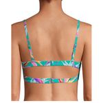 No Boundaries Women’s Juniors Green Tropical Front Tie Bikini Top Size XL Extra Large (15-17) Photo 1