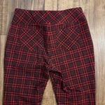 Westbound NWOT  Red and Black Plaid‎ leggings Sz L Photo 5