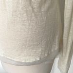 Sam Edelman  Linen V Neck Layered Sweater Pullover Top Chic Casual Sz M (flaw) Photo 9