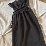 Topshop cut out tie neck chuck on in black Photo 5