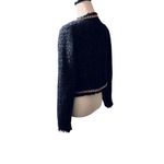 Christian LaCroix Blue and Gold Tweed Jacket Size Medium Photo 10