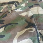 Almost Famous Womens Wide Leg Camo Cargo Pants Large Y2K Streetwear Utility Military Style Photo 3