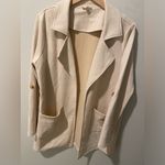 Hem & Thread - Roll Tab Sleeved Sueded Open Jacket - Size Large Photo 4
